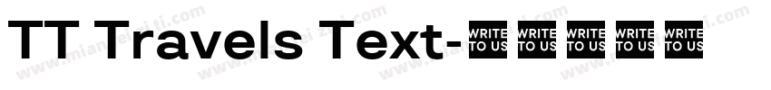 TT Travels Text字体转换